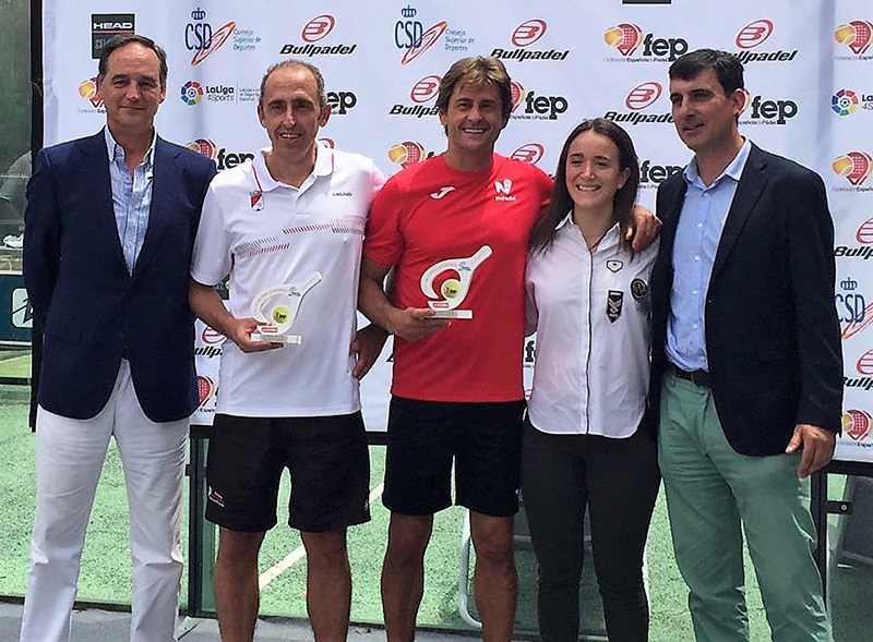Julio L&oacute;pez Mazuelas e I&ntilde;igo Zandio, subcampeones en el Campeonato de Espa&ntilde;a de Veteranos.